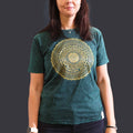 Nomad Sari Stonewashed T-Shirt - Mandala - Green - Medium