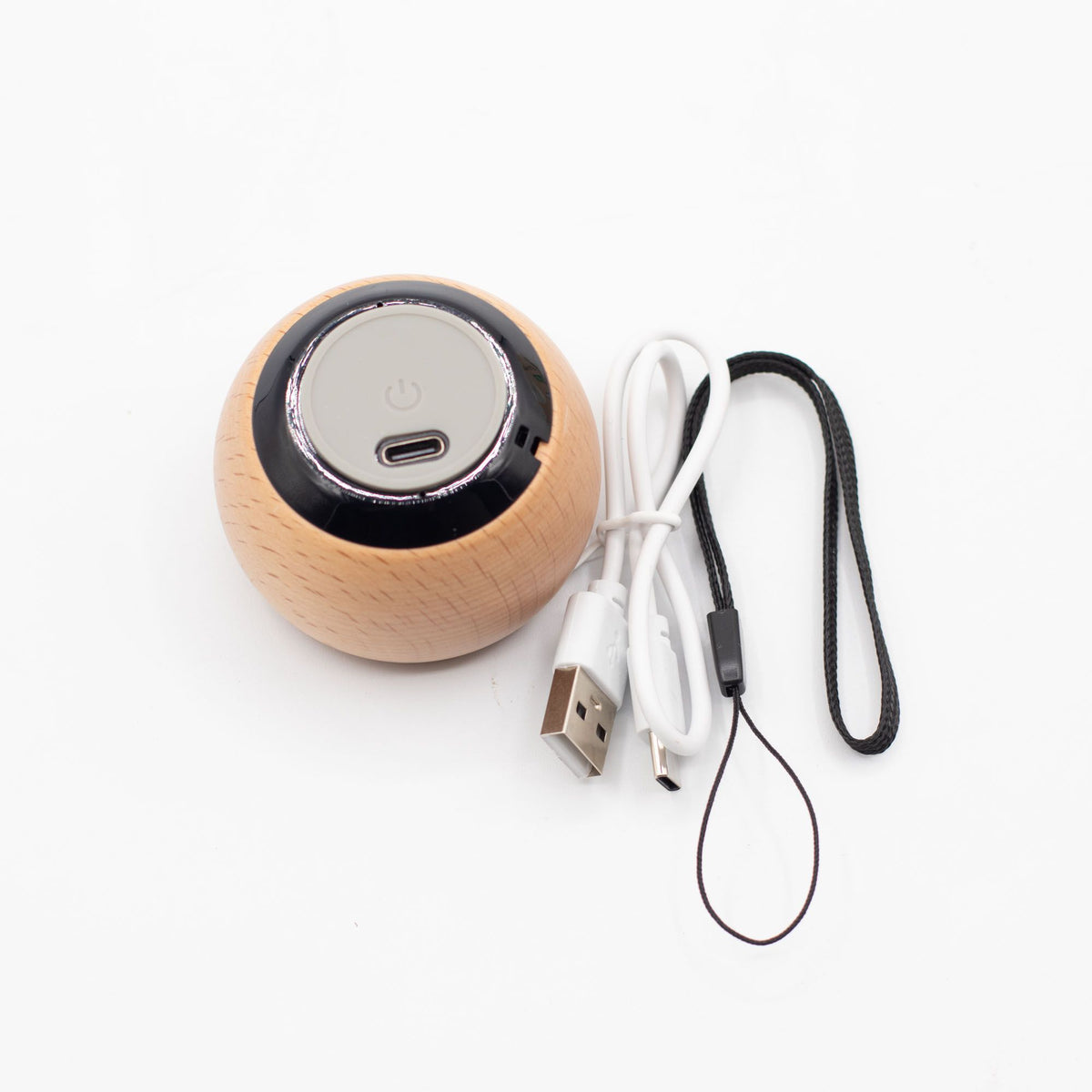 Wooden-Finish Mini Bluetooth Speaker, Mandala Grille – view 4