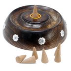 Mango Wood Cone and Stick Burner, Assorted Design – view 6