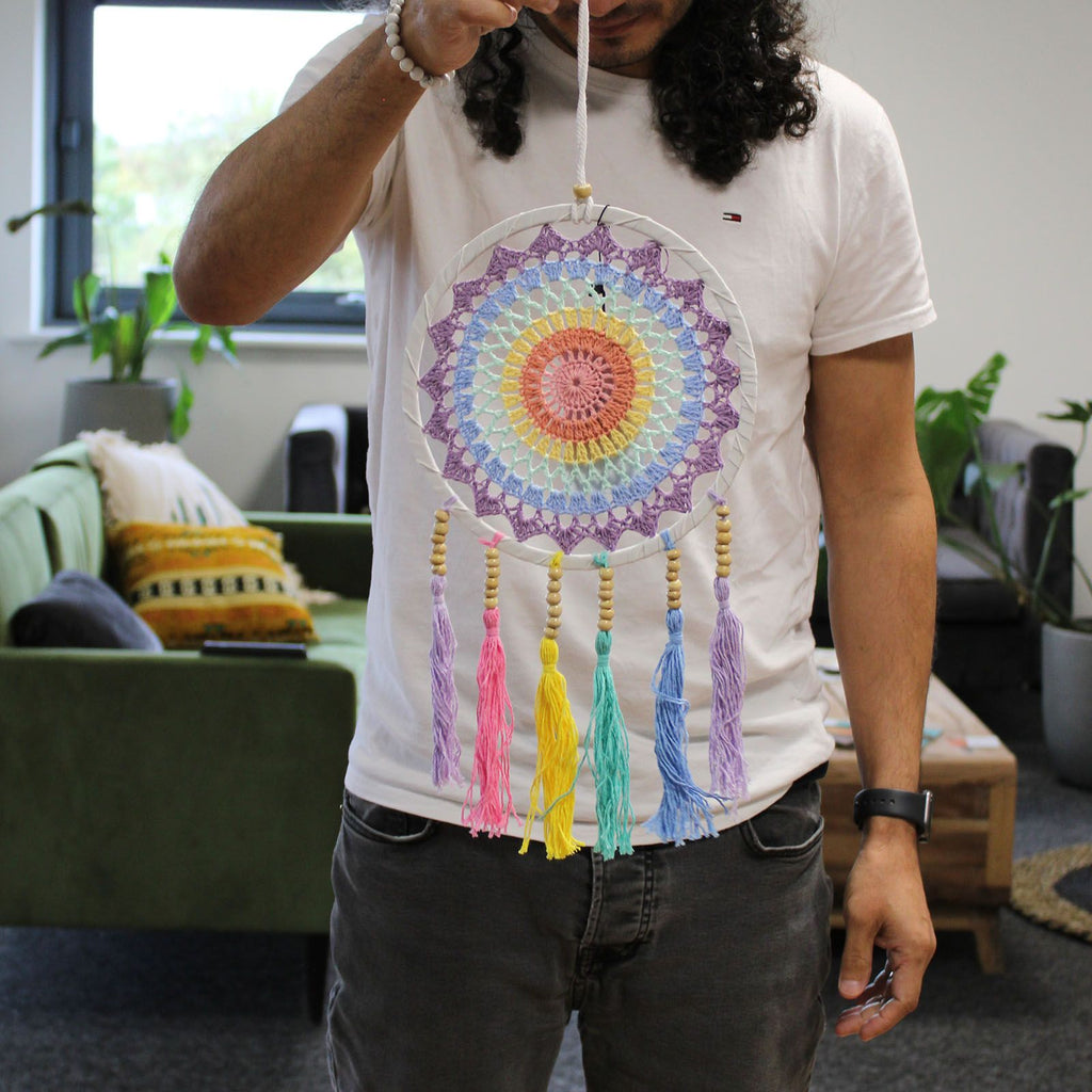 Rainbow Dreamcatcher 52 cm - Pastel