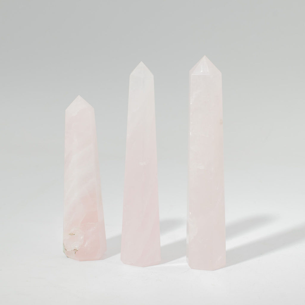 Rose Quartz Six Face Obelisk Point approx 11cm – view 6