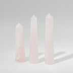 Rose Quartz Six Face Obelisk Point approx 11cm – view 6