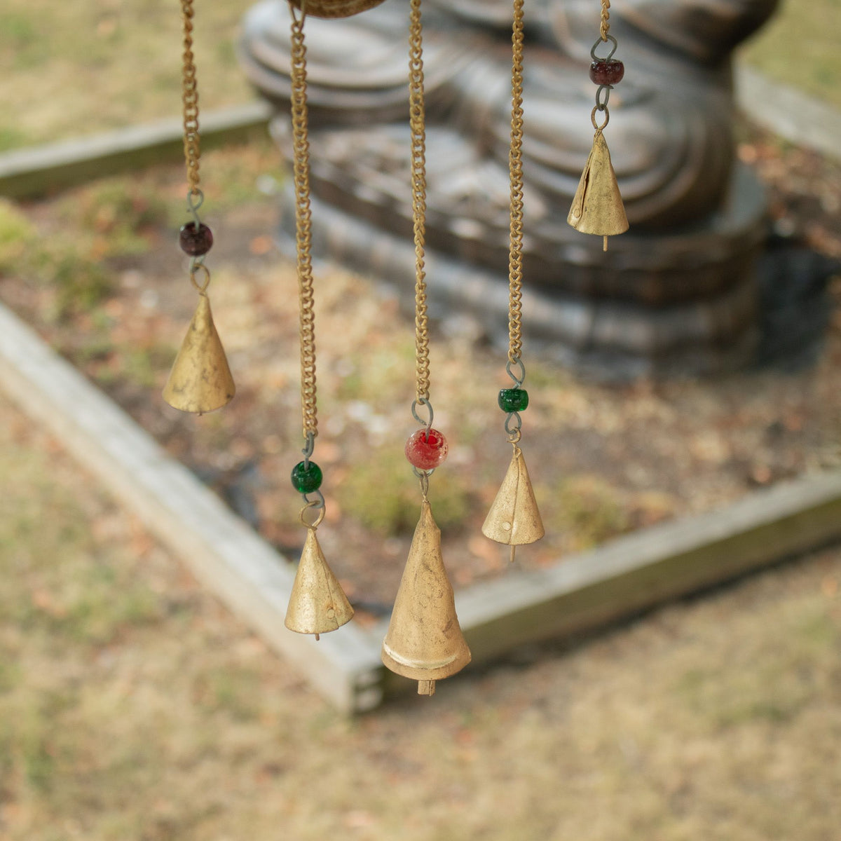 Hamsa Mirror Wind Chime - 5 Bells, 19x65cm – view 2