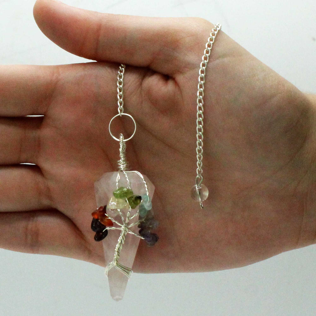 Magic Pendulum - Seven Chakra Rose Quartz – view 3