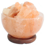 Himalayan Salt Fire Bowl with Salt Chunks, 15 x 9 cm – view 2