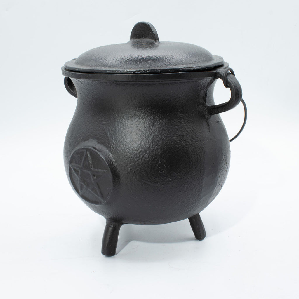 Extra Large Cast Iron Cauldron with Pentagram 23x18cm – view 6