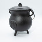 Extra Large Cast Iron Cauldron with Pentagram 23x18cm – view 6