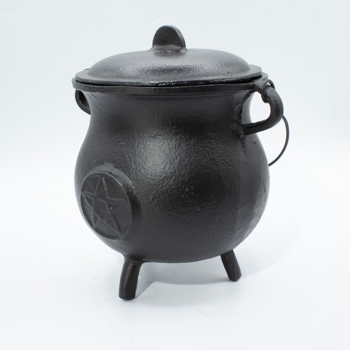 Extra Large Cast Iron Cauldron with Pentagram 23x18cm – view 6