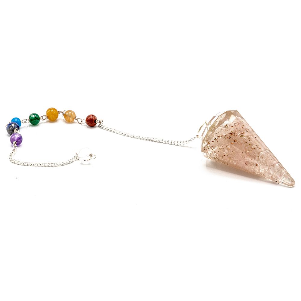 Orgonite Pendulum with Rose Quartz Chip