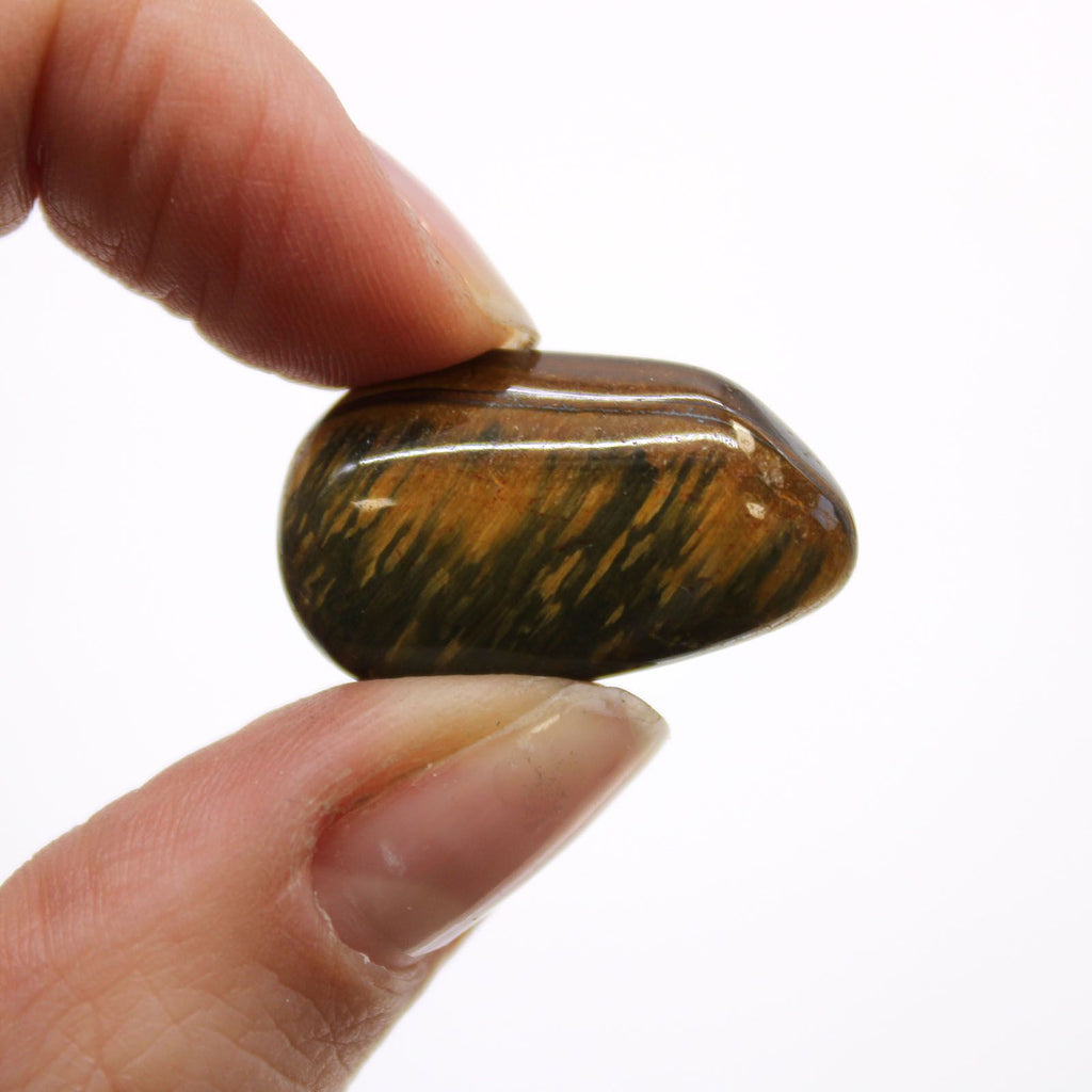 Bag of 24 Small African Tumble Stones - Variegated Tigers Eye