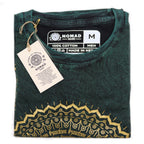 Nomad Sari Stonewashed T-Shirt - Mandala - Green - Medium – view 3