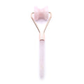 Gemstone Jawline Roller - Rose Quartz with Cotton Pouch
