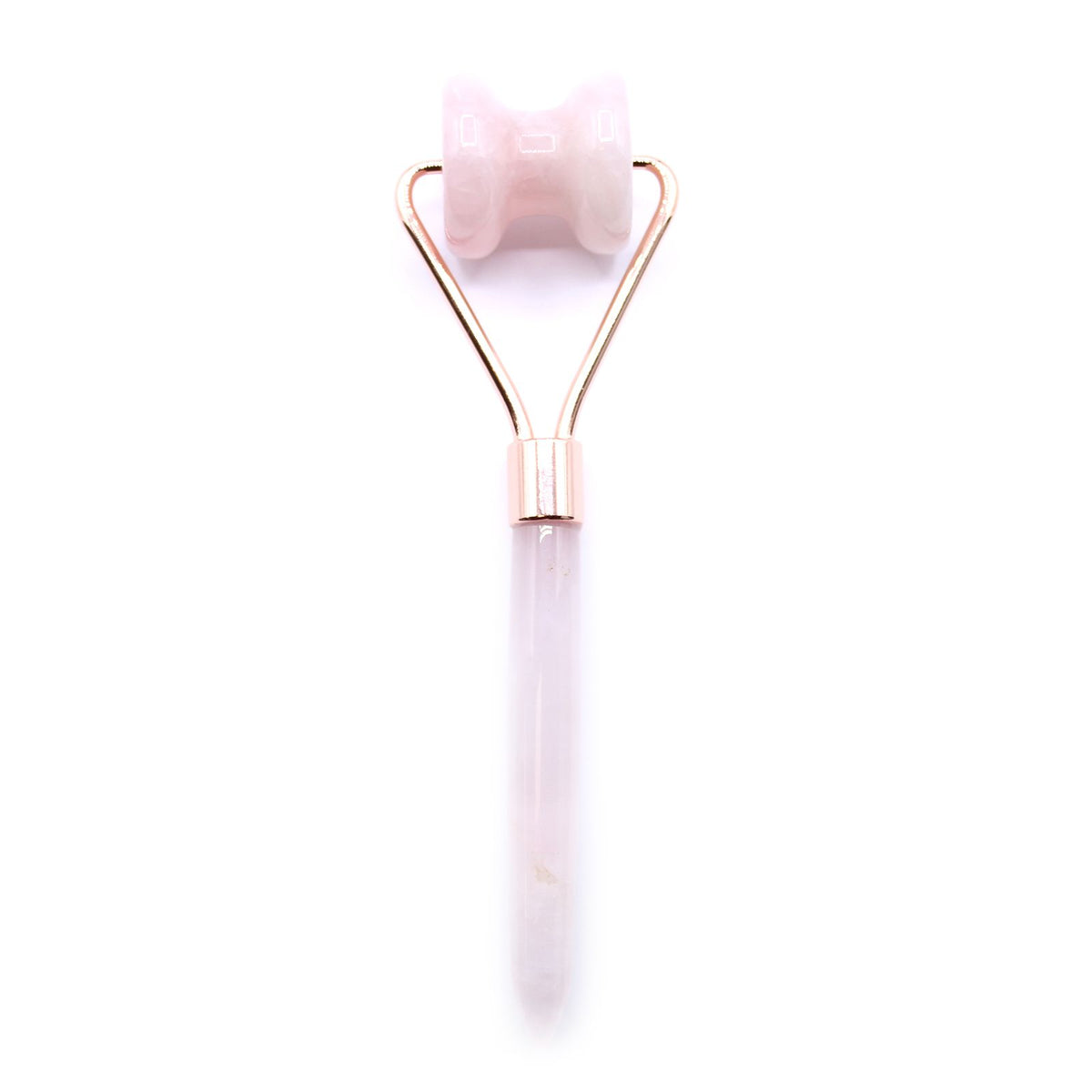 Gemstone Jawline Roller - Rose Quartz with Cotton Pouch