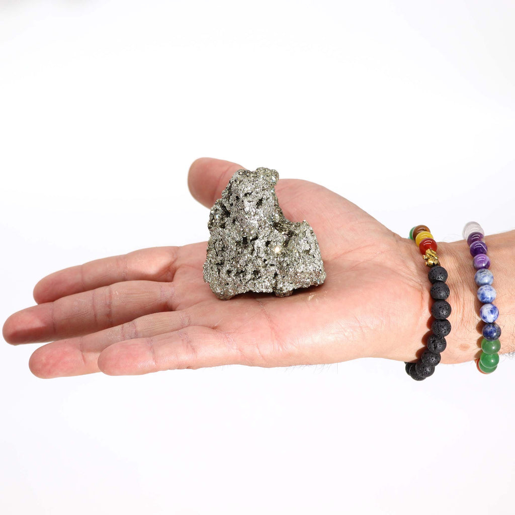 Peruvian Pyrite Specimen, First Grade Large, 100-135g – view 2