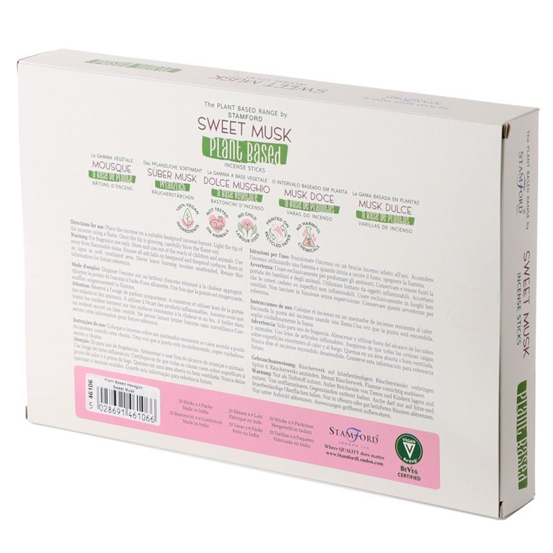 Stamford Sweet Musk Plant Based Incense Sticks – view 2