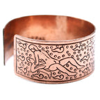 Solid Copper Tibetan Bracelet - Kamasutra Design – view 3