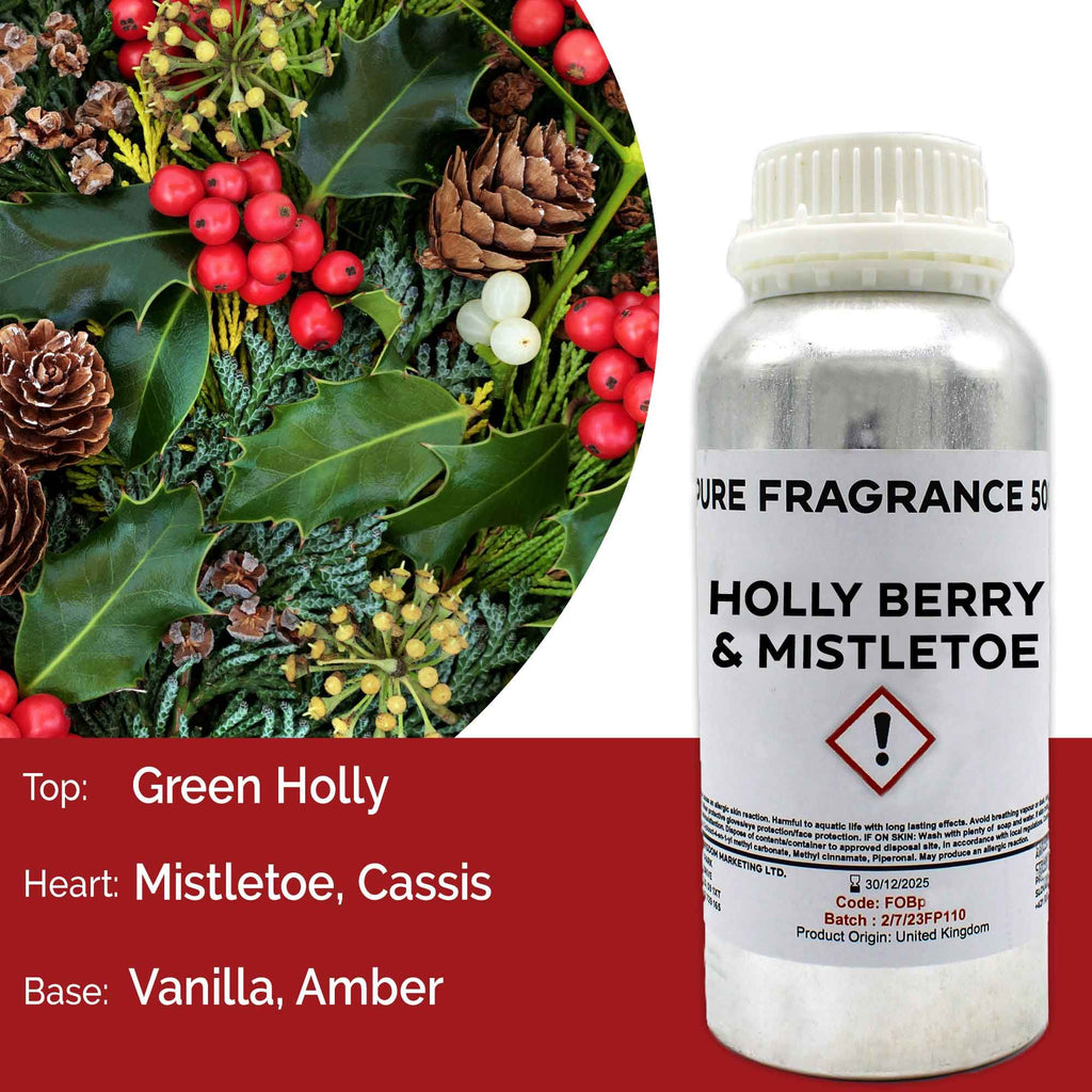 Holly Berry & Mistletoe Pure Fragrance Oil - 500ml – view 6