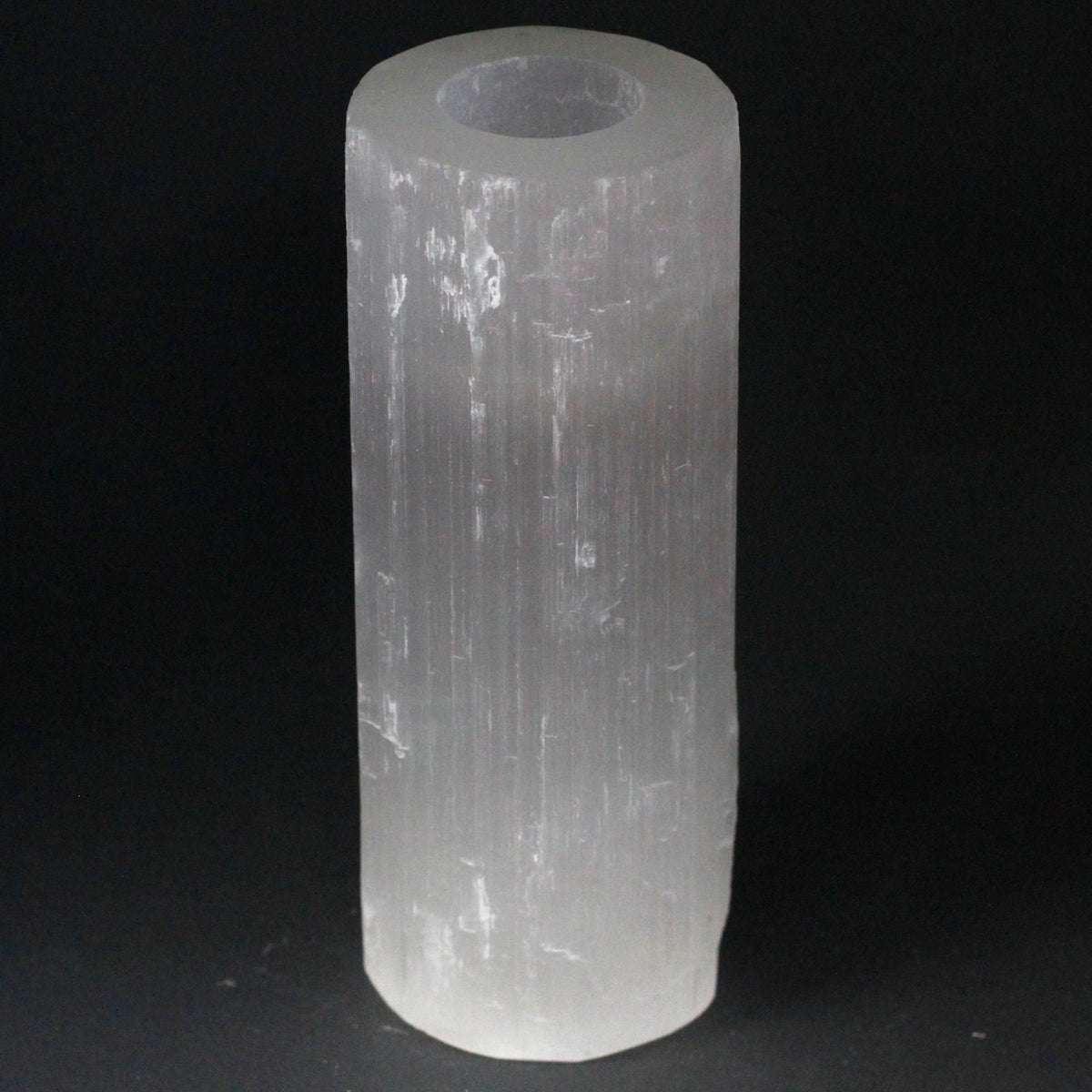 Selenite Cylinder Candle Holder - 20 cm – view 4