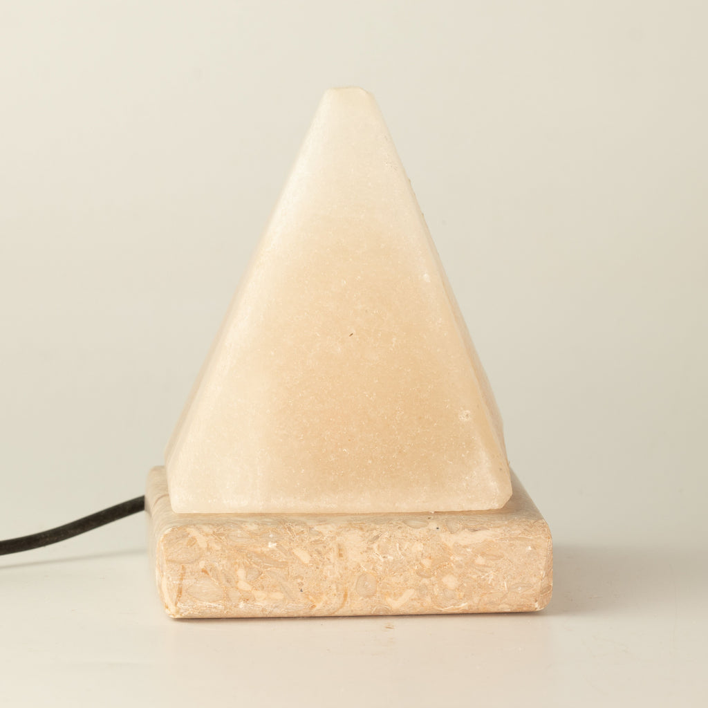 USB Pyramid White Salt Lamp, Colour Changing