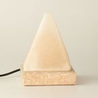 USB Pyramid White Salt Lamp, Colour Changing