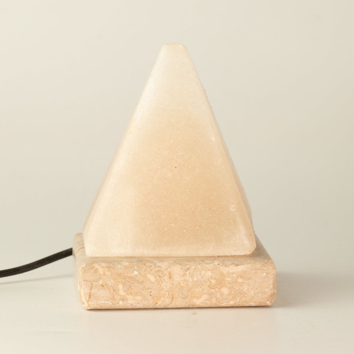 USB Pyramid White Salt Lamp, Colour Changing