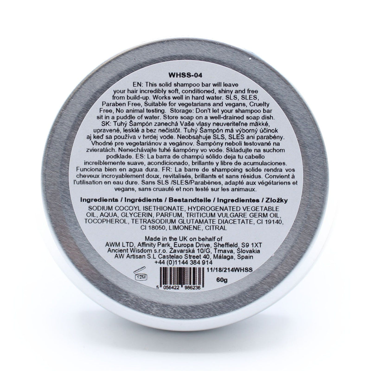Wild Hare Solid Shampoo Bar 60g - Tutti Frutti