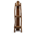 Natural Teak Corner Unit, 3 Shelves