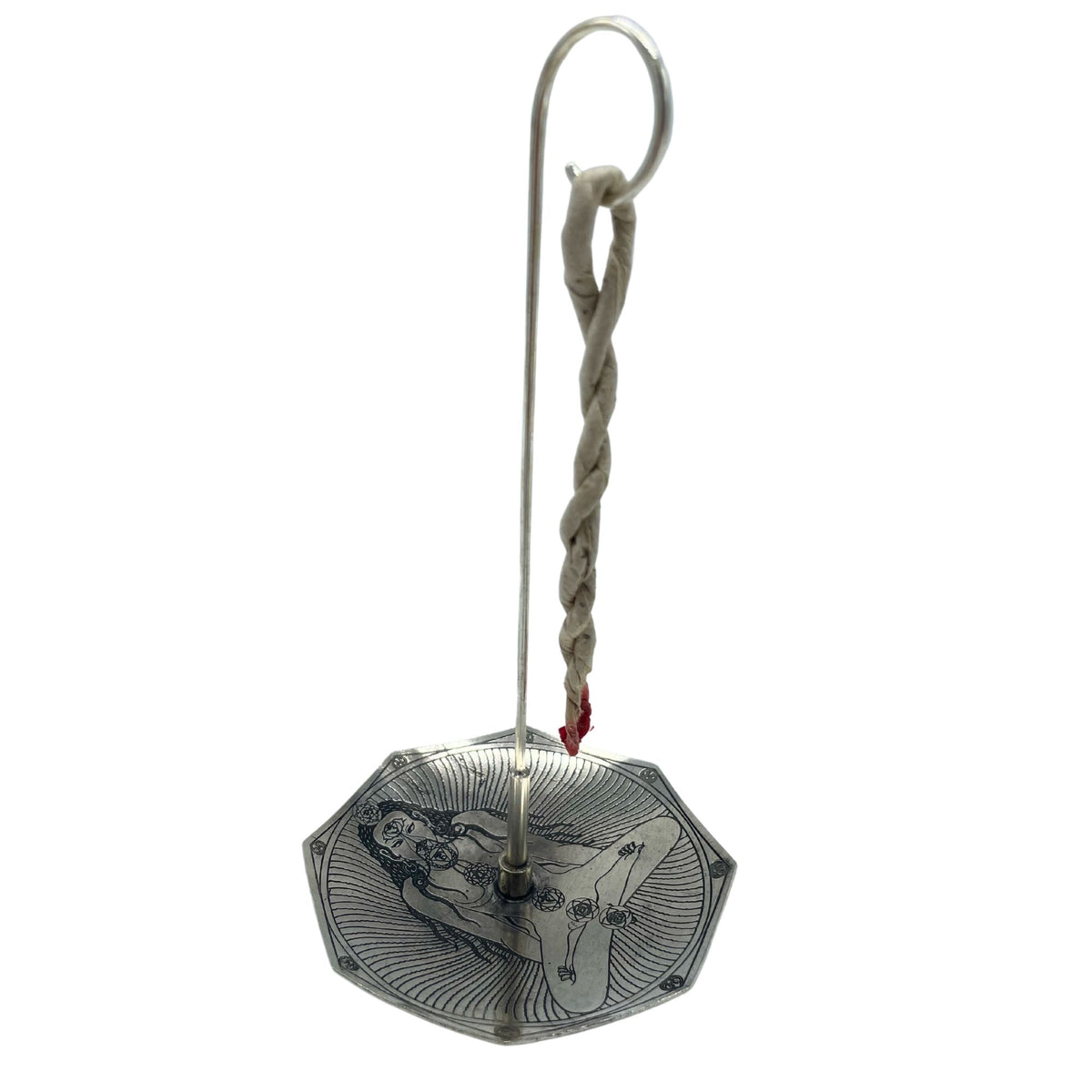 Rope Incense and Silver Plated Holder Set - Seven Chakras – view 2