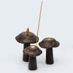 Set of 3 Mushroom Incense Cone Holders 13-11 cm – view 5