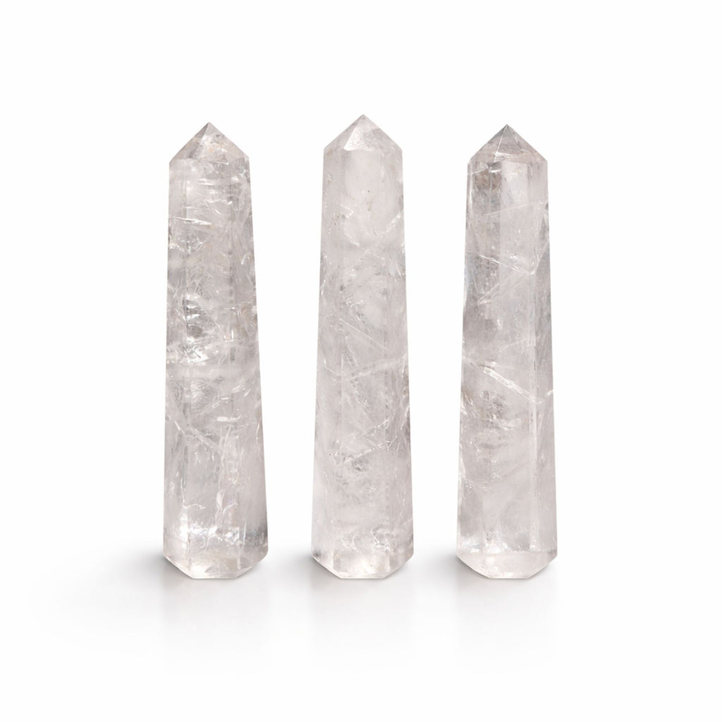 Clear Quartz Six Face Obelisk Point approx 11cm – view 5