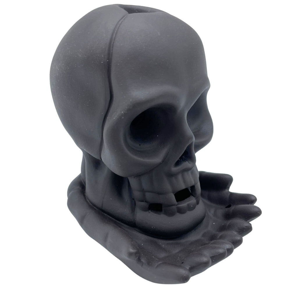 Backflow Incense Burner - Weeping Skull with Light