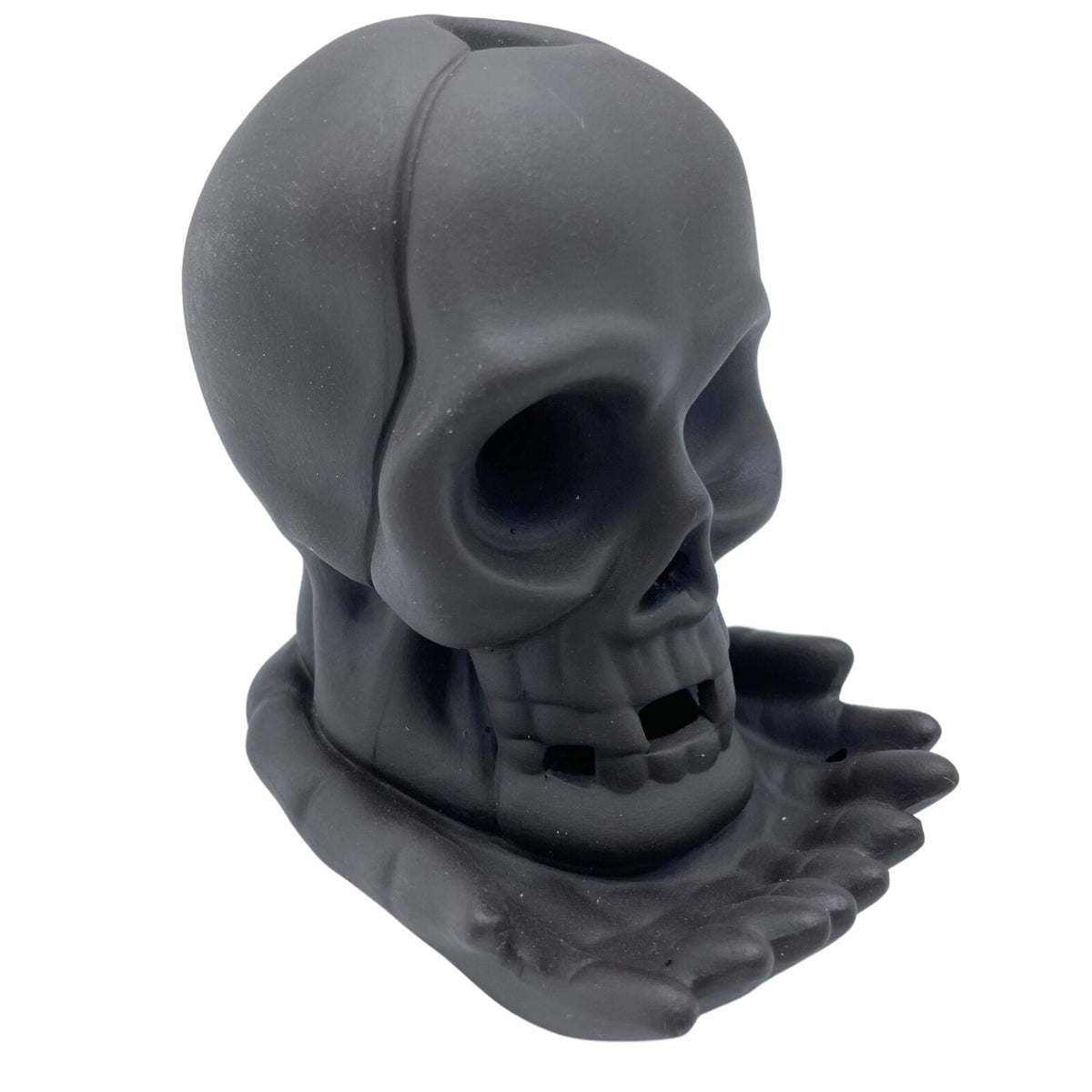 Backflow Incense Burner - Weeping Skull with Light