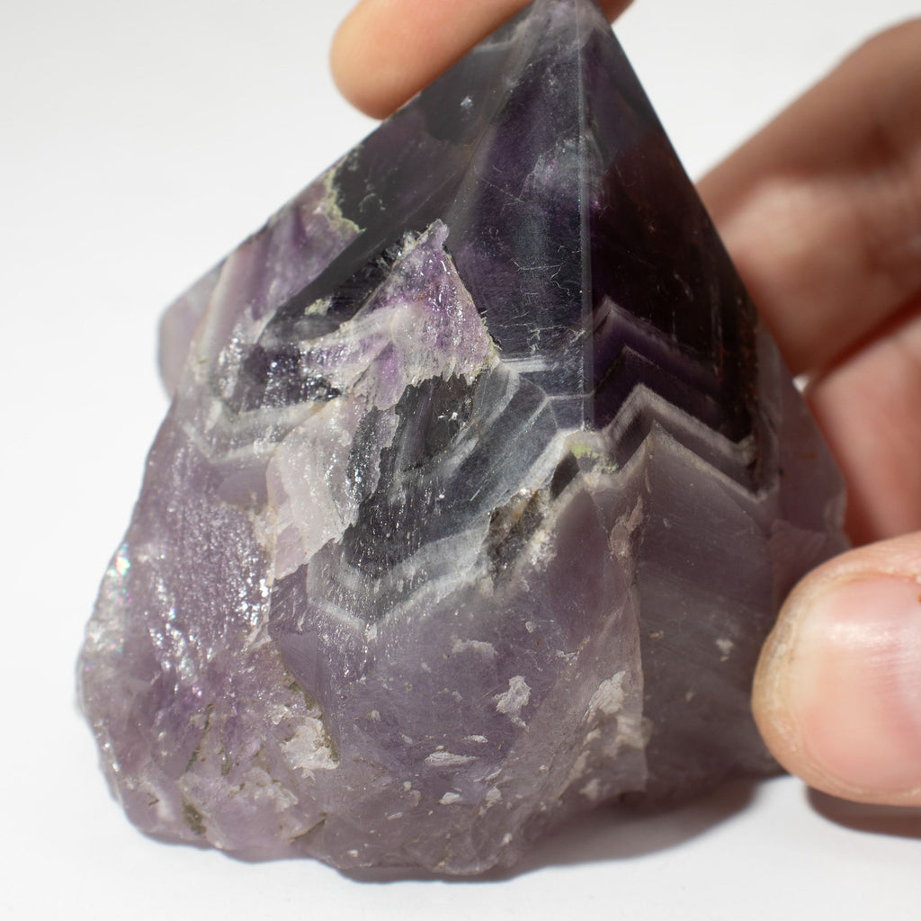 Amethyst A Grade Top Polished Gemstone Point, pack of 5-6 pieces – view 3