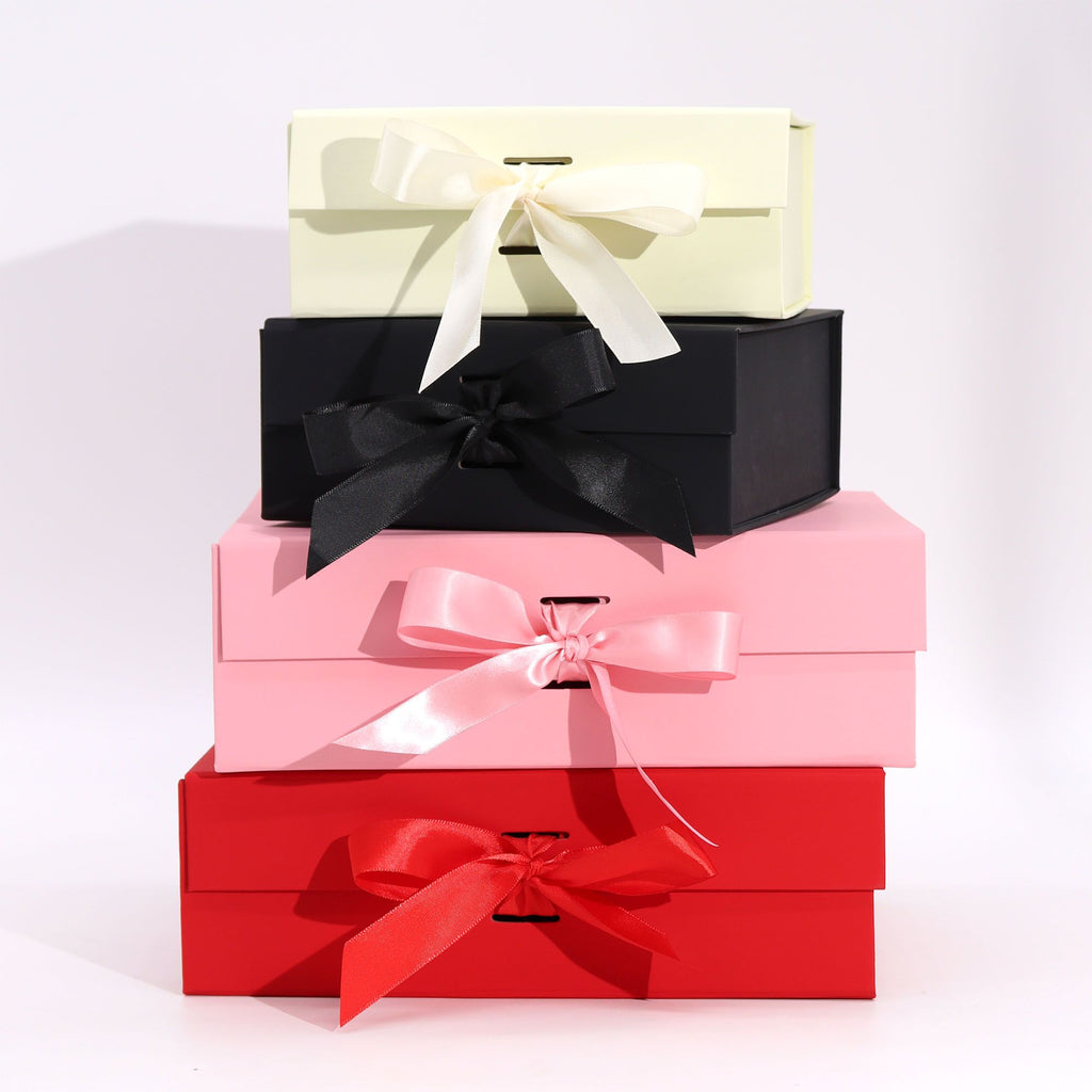 Flat Pack Gift Box Medium Square 20x18.2x8cm Pink – view 3