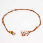 Waxed Cotton Necklace Cord 45cm - Brown
