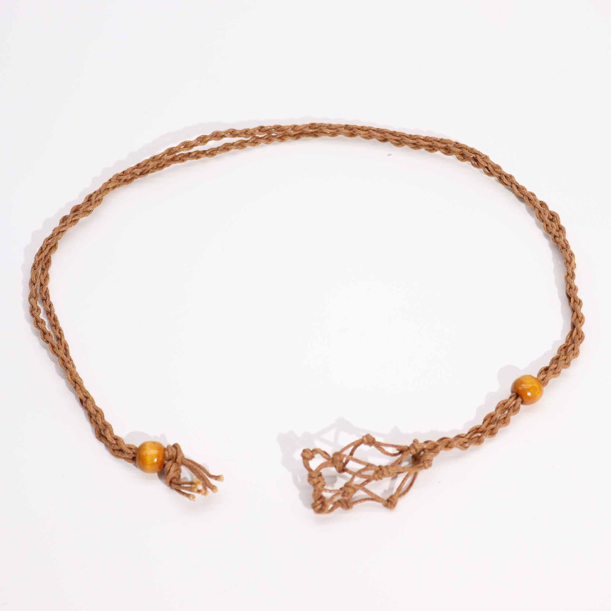 Waxed Cotton Necklace Cord 45cm - Brown