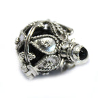 Silver Angel Bell Necklace - Darkness - 16mm – view 2
