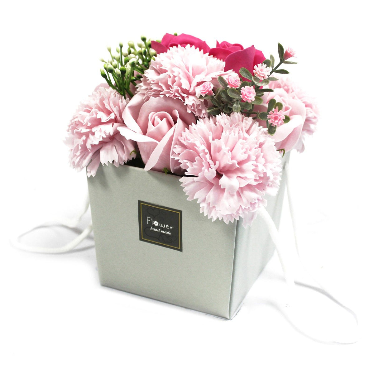 Soap Flower Bouquet - Pink Rose & Carnation – view 7