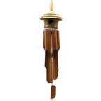 Large Round Seagrass Birdhouse with Wind Chimes, 56 x 20 cm – view 4
