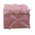 9 Pink Soap Roses Square Gift Box – view 10