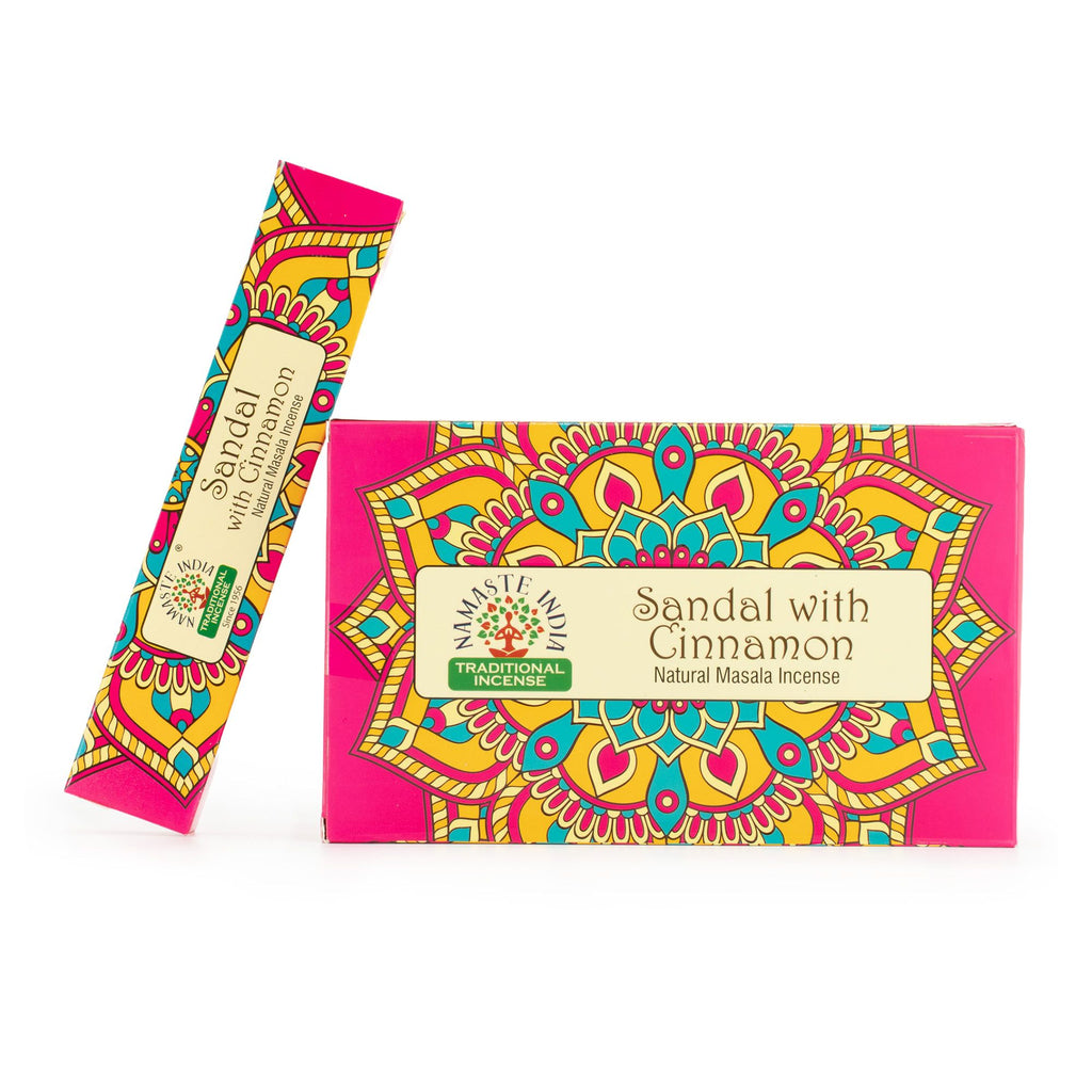 Namaste Mandala Masala Incense - Sandal with Cinnamon – view 3