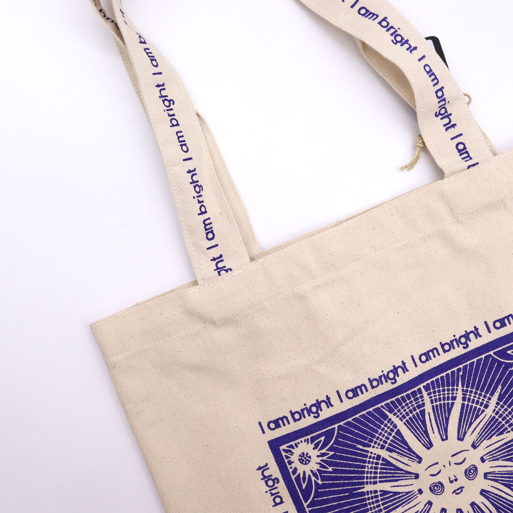 Hop Hare Cotton Canvas Tote Bag - I am Bright – view 2