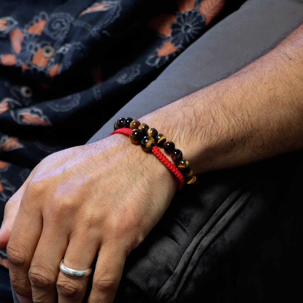 Tiger Eye Double Power Bracelet Set