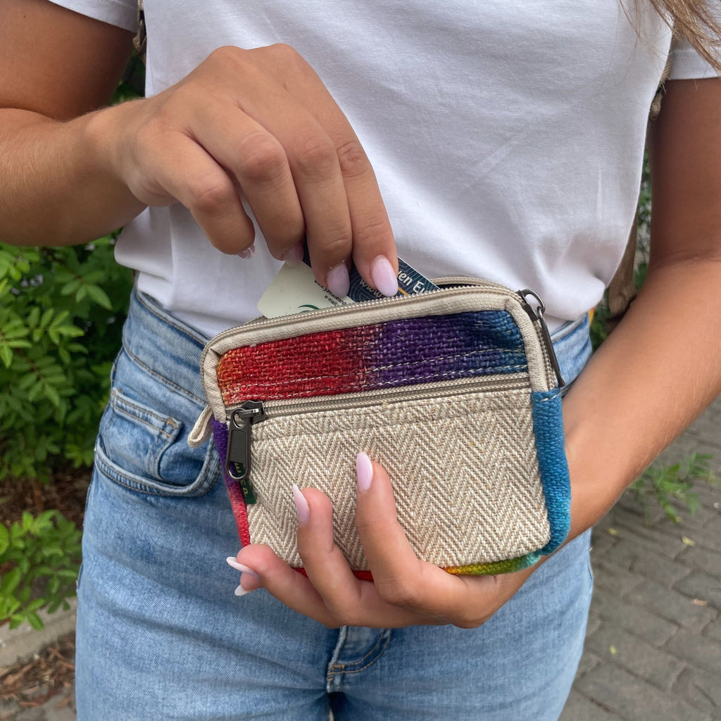 Tie-Dye Hemp Square Pouch – view 2