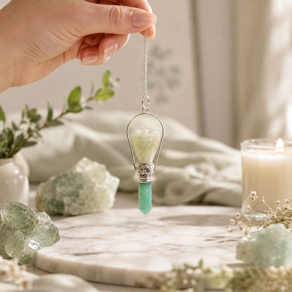 Angel Pendulum with Ring - Green Aventurine – view 4