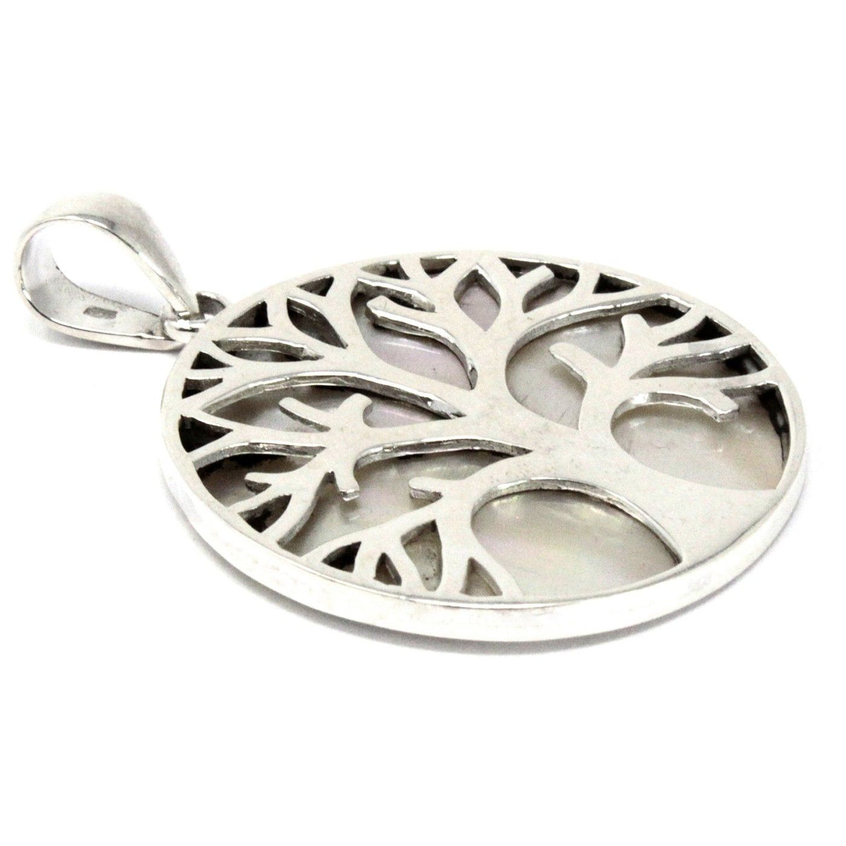 Tree of Life Silver Pendant 30mm, Mother of Pearl – view 2