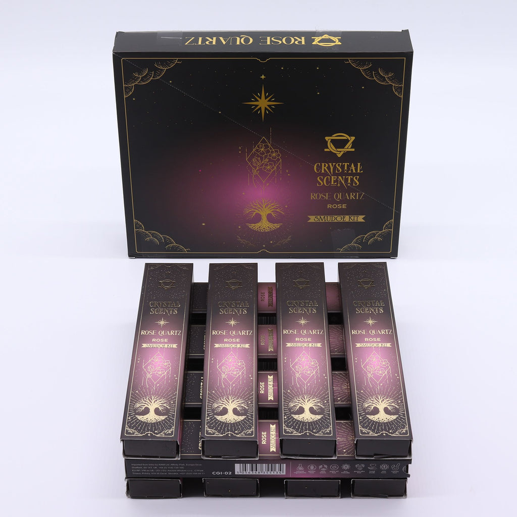 Rose Quartz Crystal Scents Smudge Incense Sticks - Rose – view 2
