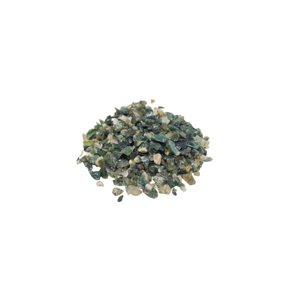 Moss Agate Gemstone Chips - 1kg Bulk Bag – view 7