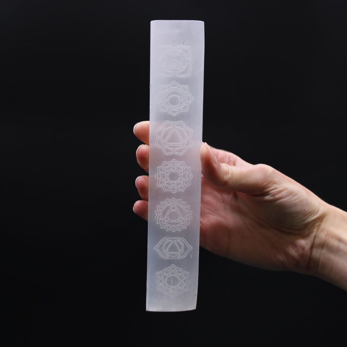 Selenite Charging Plate 20cm - Chakra Design
