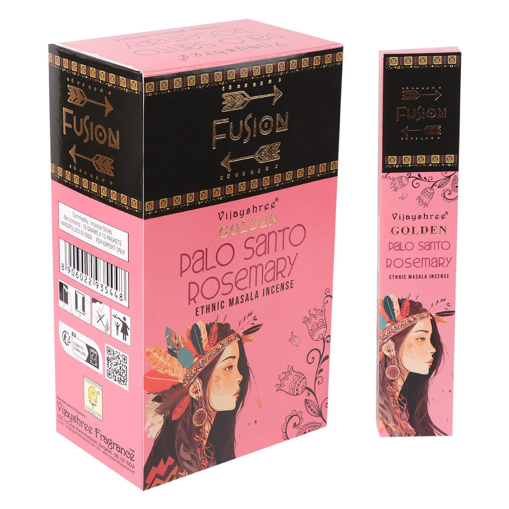 Golden Palo Santo and Rosemary Incense Sticks 15g – view 4